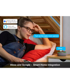 GloboStar® 86006 Rechargeable Table Camera WiFi HD 1080P 160° 1500mAh Two Way Audio Motion Detection & Digital Clock – Επαναφορτιζόμενη Επιτραπέζια Κάμερα WiFi HD 1080P 160° 1500mAh Διπλή Κατέυθυνση Ομιλίας Ανιχνευτή Κίνησης & Ψηφιακό Ρολόι – Λευκό