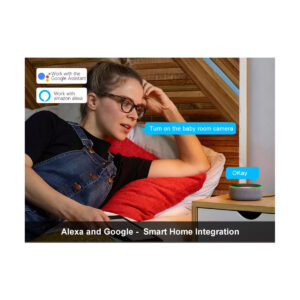 GloboStar® 86006 Rechargeable Table Camera WiFi HD 1080P 160° 1500mAh Two Way Audio Motion Detection & Digital Clock – Επαναφορτιζόμενη Επιτραπέζια Κάμερα WiFi HD 1080P 160° 1500mAh Διπλή Κατέυθυνση Ομιλίας Ανιχνευτή Κίνησης & Ψηφιακό Ρολόι – Λευκό