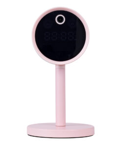 GloboStar® 86007 Rechargeable Table Camera WiFi HD 1080P 160° 1500mAh Two Way Audio Motion Detection & Digital Clock – Επαναφορτιζόμενη Επιτραπέζια Κάμερα WiFi HD 1080P 160° 1500mAh Διπλή Κατέυθυνση Ομιλίας Ανιχνευτή Κίνησης & Ψηφιακό Ρολόι – Ροζ