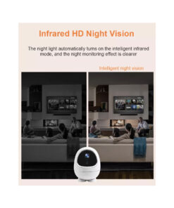 GloboStar® 86008 Rechargeable Table Camera WiFi HD 1080P 3MP 350° 5200mAh Two Way Audio & Motion Detection – Επαναφορτιζόμενη Επιτραπέζια Κάμερα WiFi HD 1080P 350° 5200mAh Διπλή Κατέυθυνση Ομιλίας με Ανιχνευτή Κίνησης – Λευκό