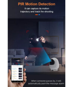 GloboStar® 86008 Rechargeable Table Camera WiFi HD 1080P 3MP 350° 5200mAh Two Way Audio & Motion Detection – Επαναφορτιζόμενη Επιτραπέζια Κάμερα WiFi HD 1080P 350° 5200mAh Διπλή Κατέυθυνση Ομιλίας με Ανιχνευτή Κίνησης – Λευκό