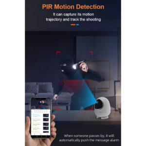 GloboStar® 86008 Rechargeable Table Camera WiFi HD 1080P 3MP 350° 5200mAh Two Way Audio & Motion Detection – Επαναφορτιζόμενη Επιτραπέζια Κάμερα WiFi HD 1080P 350° 5200mAh Διπλή Κατέυθυνση Ομιλίας με Ανιχνευτή Κίνησης – Λευκό