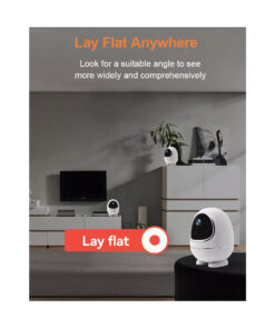 GloboStar® 86008 Rechargeable Table Camera WiFi HD 1080P 3MP 350° 5200mAh Two Way Audio & Motion Detection – Επαναφορτιζόμενη Επιτραπέζια Κάμερα WiFi HD 1080P 350° 5200mAh Διπλή Κατέυθυνση Ομιλίας με Ανιχνευτή Κίνησης – Λευκό