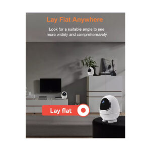 GloboStar® 86008 Rechargeable Table Camera WiFi HD 1080P 3MP 350° 5200mAh Two Way Audio & Motion Detection – Επαναφορτιζόμενη Επιτραπέζια Κάμερα WiFi HD 1080P 350° 5200mAh Διπλή Κατέυθυνση Ομιλίας με Ανιχνευτή Κίνησης – Λευκό