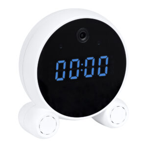 GloboStar® 86015 Rechargeable Table Camera 2MP WiFi HD 1080P 120° 5000mAh Two Way Audio Motion Detection & Digital Clock – Επαναφορτιζόμενη Επιτραπέζια Κάμερα 2MP WiFi HD 1080P 120° 5000mAh Διπλή Κατέυθυνση Ομιλίας Ανιχνευτή Κίνησης Ψηφιακό Ρολόι – Λευκό