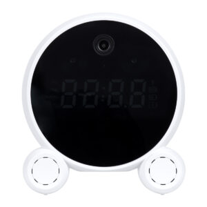 GloboStar® 86015 Rechargeable Table Camera 2MP WiFi HD 1080P 120° 5000mAh Two Way Audio Motion Detection & Digital Clock – Επαναφορτιζόμενη Επιτραπέζια Κάμερα 2MP WiFi HD 1080P 120° 5000mAh Διπλή Κατέυθυνση Ομιλίας Ανιχνευτή Κίνησης Ψηφιακό Ρολόι – Λευκό