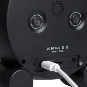 GloboStar® 86016 Rechargeable Table Camera 2MP WiFi HD 1080P 120° 5000mAh Two Way Audio Motion Detection & Digital Clock – Επαναφορτιζόμενη Επιτραπέζια Κάμερα 2MP WiFi HD 1080P 120° 5000mAh Διπλή Κατέυθυνση Ομιλίας Ανιχνευτή Κίνησης Ψηφιακό Ρολόι – Μαύρο