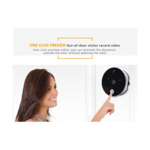 GloboStar® 86017 Ψηφιακή Έξυπνη Camera Εξώπορτας 90° Μοιρών με Έγχρωμη Οθόνη 2.8″ Inches – Νυχτερινή Όραση με LED IR – Κουδούνι – Εσωτερική Μνήμη Αποθήκευσης – Λειτουργεί με 4 Μπαταρίες AAA