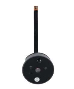 GloboStar® 86017 Ψηφιακή Έξυπνη Camera Εξώπορτας 90° Μοιρών με Έγχρωμη Οθόνη 2.8″ Inches – Νυχτερινή Όραση με LED IR – Κουδούνι – Εσωτερική Μνήμη Αποθήκευσης – Λειτουργεί με 4 Μπαταρίες AAA