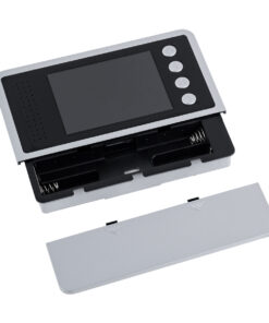 GloboStar® 86017 Ψηφιακή Έξυπνη Camera Εξώπορτας 90° Μοιρών με Έγχρωμη Οθόνη 2.8″ Inches – Νυχτερινή Όραση με LED IR – Κουδούνι – Εσωτερική Μνήμη Αποθήκευσης – Λειτουργεί με 4 Μπαταρίες AAA