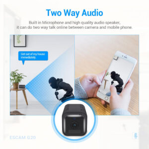 GloboStar® 86019 Επαναφορτιζόμενη Επιτραπέζια/Τοίχου IP Camera 1080P WiFi 75° Μοιρών – 6200mAh – Νυχτερινή Όραση με LED IR – Διπλή Κατέυθυνση Ομιλίας – Ανιχνευτή Κίνησης – Νυχτερινή Λήψη – Θέση SD Κάρτας Max 128GB – 25 Μέρες Stand By