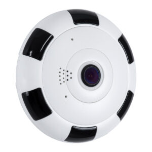 GloboStar® 86027 Επιτοίχια IP Camera 1080P WiFi 360° Μοιρών – Νυχτερινή Όραση με LED IR – Διπλή Κατέυθυνση Ομιλίας – Ανιχνευτή Κίνησης – Νυχτερινή Λήψη – Λευκό Μαύρο