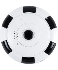 GloboStar® 86027 Επιτοίχια IP Camera 1080P WiFi 360° Μοιρών – Νυχτερινή Όραση με LED IR – Διπλή Κατέυθυνση Ομιλίας – Ανιχνευτή Κίνησης – Νυχτερινή Λήψη – Λευκό Μαύρο