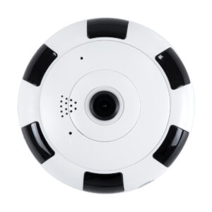GloboStar® 86027 Επιτοίχια IP Camera 1080P WiFi 360° Μοιρών – Νυχτερινή Όραση με LED IR – Διπλή Κατέυθυνση Ομιλίας – Ανιχνευτή Κίνησης – Νυχτερινή Λήψη – Λευκό Μαύρο