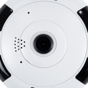 GloboStar® 86027 Επιτοίχια IP Camera 1080P WiFi 360° Μοιρών – Νυχτερινή Όραση με LED IR – Διπλή Κατέυθυνση Ομιλίας – Ανιχνευτή Κίνησης – Νυχτερινή Λήψη – Λευκό Μαύρο