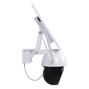 GloboStar® 86029 Αυτόνομη Ηλιακή IP Camera 1080P 2MP WiFi 4G SIM CARD 360° Μοιρών – 3200mAh – Φωτοβολταϊκό Πάνελ – Νυχτερινή Όραση με LED IR – Ανιχνευτή Κίνησης – Νυχτερινή Λήψη – Αδιάβροχη IP66 – Λευκό