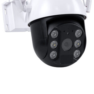 GloboStar® 86029 Αυτόνομη Ηλιακή IP Camera 1080P 2MP WiFi 4G SIM CARD 360° Μοιρών – 3200mAh – Φωτοβολταϊκό Πάνελ – Νυχτερινή Όραση με LED IR – Ανιχνευτή Κίνησης – Νυχτερινή Λήψη – Αδιάβροχη IP66 – Λευκό