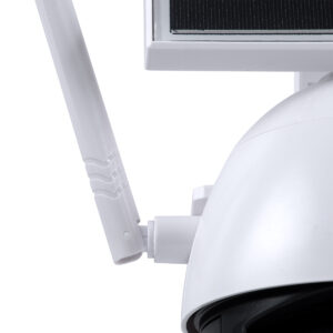 GloboStar® 86029 Αυτόνομη Ηλιακή IP Camera 1080P 2MP WiFi 4G SIM CARD 360° Μοιρών – 3200mAh – Φωτοβολταϊκό Πάνελ – Νυχτερινή Όραση με LED IR – Ανιχνευτή Κίνησης – Νυχτερινή Λήψη – Αδιάβροχη IP66 – Λευκό