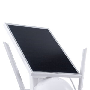 GloboStar® 86029 Αυτόνομη Ηλιακή IP Camera 1080P 2MP WiFi 4G SIM CARD 360° Μοιρών – 3200mAh – Φωτοβολταϊκό Πάνελ – Νυχτερινή Όραση με LED IR – Ανιχνευτή Κίνησης – Νυχτερινή Λήψη – Αδιάβροχη IP66 – Λευκό