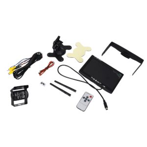 GloboStar® 86030 WiFi Έγχρωμη Κάμερα 720p CMOS HD Οπισθοπορείας Αυτοκινήτου-Φορτηγού DC 12-24V 170° με Οθόνη 7″ DC 12-24V Night Capture με Parking Lines και Ασύρματο Χειριστήριο Αδιάβροχη IP65