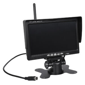 GloboStar® 86031 2 x WiFi Έγχρωμες Κάμερες 720p CMOS HD Οπισθοπορείας Αυτοκινήτου-Φορτηγού DC 12-24V 170° με Οθόνη 7″ DC 12-24V Night Capture με Parking Lines και Ασύρματο Χειριστήριο Αδιάβροχη IP65