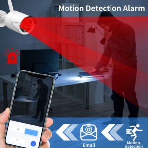 GloboStar® 86037 Ασύρματο Καταγραφικό με 4 x Camera 2MP 1080P WiFi 150° Μοιρών – Αδιάβροχο IP66 – Νυχτερινή Όραση με LED IR – Μονή Κατέυθυνση Ομιλίας – Ανιχνευτή Κίνησης – Νυχτερινή Λήψη – Λευκό