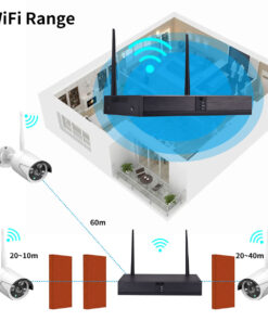 GloboStar® 86037 Ασύρματο Καταγραφικό με 4 x Camera 2MP 1080P WiFi 150° Μοιρών – Αδιάβροχο IP66 – Νυχτερινή Όραση με LED IR – Μονή Κατέυθυνση Ομιλίας – Ανιχνευτή Κίνησης – Νυχτερινή Λήψη – Λευκό