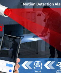 GloboStar® 86038 Ασύρματο Καταγραφικό με 8 x Camera 2MP 1080P WiFi 150° Μοιρών – Αδιάβροχο IP66 – Νυχτερινή Όραση με LED IR – Μονή Κατέυθυνση Ομιλίας – Ανιχνευτή Κίνησης – Νυχτερινή Λήψη – Λευκό