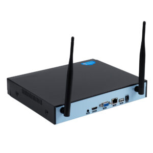 GloboStar® 86039 Ασύρματο Καταγραφικό με 4 x Camera 2MP 1080P WiFi  360° Μοιρών – Αδιάβροχο IP66 – Νυχτερινή Όραση με LED IR – Διπλή Κατέυθυνση Ομιλίας – Ανιχνευτή Κίνησης – Νυχτερινή Λήψη – Λευκό