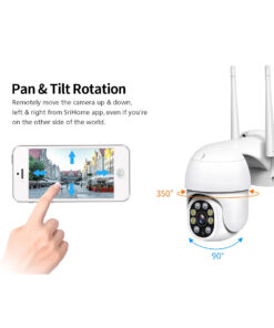 GloboStar® 86039 Ασύρματο Καταγραφικό με 4 x Camera 2MP 1080P WiFi 360° Μοιρών – Αδιάβροχο IP66 – Νυχτερινή Όραση με LED IR – Διπλή Κατέυθυνση Ομιλίας – Ανιχνευτή Κίνησης – Νυχτερινή Λήψη – Λευκό