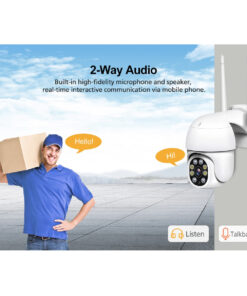 GloboStar® 86039 Ασύρματο Καταγραφικό με 4 x Camera 2MP 1080P WiFi 360° Μοιρών – Αδιάβροχο IP66 – Νυχτερινή Όραση με LED IR – Διπλή Κατέυθυνση Ομιλίας – Ανιχνευτή Κίνησης – Νυχτερινή Λήψη – Λευκό