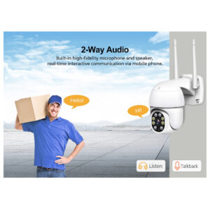 GloboStar® 86040 Ασύρματο Καταγραφικό με 8 x Camera 2MP 1080P WiFi  360° Μοιρών – Αδιάβροχο IP66 – Νυχτερινή Όραση με LED IR – Διπλή Κατέυθυνση Ομιλίας – Ανιχνευτή Κίνησης – Νυχτερινή Λήψη – Λευκό