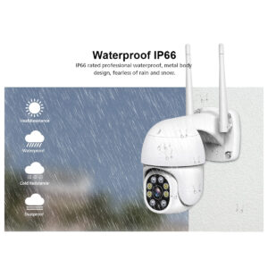 GloboStar® 86040 Ασύρματο Καταγραφικό με 8 x Camera 2MP 1080P WiFi  360° Μοιρών – Αδιάβροχο IP66 – Νυχτερινή Όραση με LED IR – Διπλή Κατέυθυνση Ομιλίας – Ανιχνευτή Κίνησης – Νυχτερινή Λήψη – Λευκό