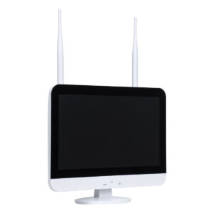 GloboStar® 86041 Ασύρματο Καταγραφικό με Οθόνη – 4 x Camera 2MP 1080P WiFi 360° Μοιρών – Αδιάβροχο IP66 – Νυχτερινή Όραση με LED IR – Διπλή Κατέυθυνση Ομιλίας – Ανιχνευτή Κίνησης – Νυχτερινή Λήψη – Λευκό