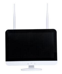 GloboStar® 86042 Ασύρματο Καταγραφικό με Οθόνη – 8 x Camera 2MP 1080P WiFi 360° Μοιρών – Αδιάβροχο IP66 – Νυχτερινή Όραση με LED IR – Διπλή Κατέυθυνση Ομιλίας – Ανιχνευτή Κίνησης – Νυχτερινή Λήψη – Λευκό