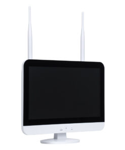 GloboStar® 86042 Ασύρματο Καταγραφικό με Οθόνη – 8 x Camera 2MP 1080P WiFi 360° Μοιρών – Αδιάβροχο IP66 – Νυχτερινή Όραση με LED IR – Διπλή Κατέυθυνση Ομιλίας – Ανιχνευτή Κίνησης – Νυχτερινή Λήψη – Λευκό