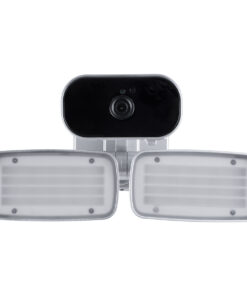 GloboStar® 86043 Προβολέας LED SMD 24W 2160lm με IP Camera 1080P 2MP WiFi 150° Μοιρών – AC 230V – με Αισθητήρα Ημέρας-Νύχτας & Ρύθμιση Χρόνου Ανάμματος – Αδιάβροχος IP66 Ψυχρό Λευκό 6000K – Ασημί