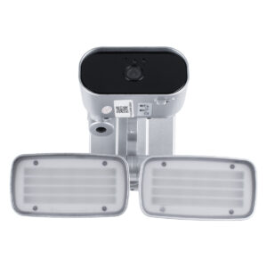 GloboStar® 86044 Αυτόνομος Ηλιακός Προβολέας LED SMD 24W 1200lm με IP Camera 1080P 2MP WiFi 150° Μοιρών – Ενσωματωμένη Μπαταρία 3200mAh – Φωτοβολταϊκό Πάνελ – Αισθητήρα Ημέρας-Νύχτας & Ρύθμιση Χρόνου Ανάμματος – Αδιάβροχος IP66 Ψυχρό Λευκό 6000K – Ασημί