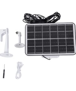 GloboStar® 86047 Αυτόνομη Ηλιακή Camera 1080P 2MP WiFi 150° Μπαταρία 3200mAh Φωτοβολταϊκό Πάνελ Αισθητήρα Ημέρας-Νύχτας & Ρύθμιση Χρόνου Διπλή Κατέυθυνση Ομιλίας Αδιάβροχη IP66 Ψυχρό Λευκό 6000K – Λευκό