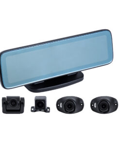 GloboStar® 86058 Καθρέπτης Αυτοκινήτου Android 9.0 360° με 4 Κάμερες SD Card Slot – RAM2GB+ROM32GB – FM Transmitter – Νυχτερινή Όραση – με Parking Lines – Μαύρο