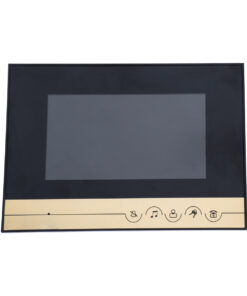 GloboStar® 86059 Σετ Θυροτηλεόρασης με Έγχρωμη Οθόνη Αφής 7″ και Κάμερα 1080P HD & 4 Επαγωγικά Κλειδιά για Ηλεκτρονικές Κλειδαριές – Μαύρο – Χρυσό