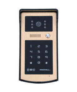 GloboStar® 86059 Σετ Θυροτηλεόρασης με Έγχρωμη Οθόνη Αφής 7″ και Κάμερα 1080P HD & 4 Επαγωγικά Κλειδιά για Ηλεκτρονικές Κλειδαριές – Μαύρο – Χρυσό