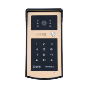 GloboStar® 86059 Σετ Θυροτηλεόρασης με Έγχρωμη Οθόνη Αφής 7″ και Κάμερα 1080P HD & 4 Επαγωγικά Κλειδιά για Ηλεκτρονικές Κλειδαριές – Μαύρο – Χρυσό