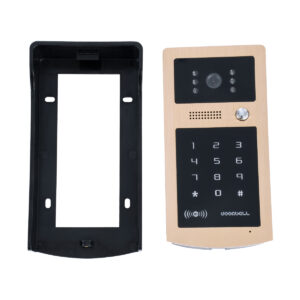 GloboStar® 86059 Σετ Θυροτηλεόρασης με Έγχρωμη Οθόνη Αφής 7″ και Κάμερα 1080P HD & 4 Επαγωγικά Κλειδιά για Ηλεκτρονικές Κλειδαριές – Μαύρο – Χρυσό