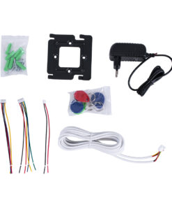 GloboStar® 86059 Σετ Θυροτηλεόρασης με Έγχρωμη Οθόνη Αφής 7″ και Κάμερα 1080P HD & 4 Επαγωγικά Κλειδιά για Ηλεκτρονικές Κλειδαριές – Μαύρο – Χρυσό