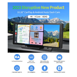 GloboStar® 86060 DVR FHD1080p Καταγραφικό Οχημάτων Smart με Οθόνη 8″ Inches – WiFi – 4G Android 8.1OS – Sim Card Slot – GPS Navigator – Bluetooth – RAM2GB+ROM32GB – FM Transmitter – Dual Camera FHD1080p με WDR & Defogging Quad Core 1.5GHZ Processor