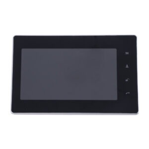 GloboStar® 86061 Σετ Θυροτηλεόρασης με Έγχρωμη Οθόνη Αφής 7″ και Κάμερα 1080P HD & 4 Επαγωγικά Κλειδιά για Ηλεκτρονικές Κλειδαριές – Μαύρο – Ασημί