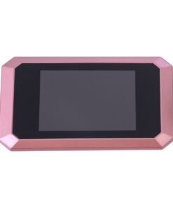 GloboStar® 86064 Επαναφορτιζόμενη Ψηφιακή Έξυπνη Camera Εξώπορτας 90° Μοιρών με Έγχρωμη Οθόνη 4.1″ Inches – USB – Νυχτερινή Όραση με LED IR – Κουδούνι – Ροζ