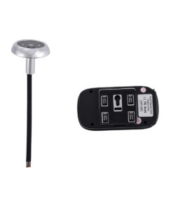 GloboStar® 86067 Επαναφορτιζόμενη Ψηφιακή Έξυπνη Camera Εξώπορτας 90° Μοιρών με Έγχρωμη Οθόνη 2.8″ Inches – USB – Νυχτερινή Όραση με LED IR – Κουδούνι – Ασημί