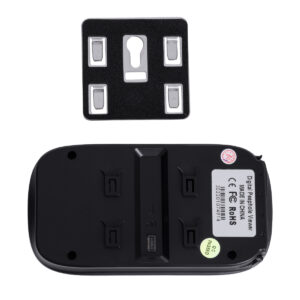 GloboStar® 86068 Επαναφορτιζόμενη Ψηφιακή Έξυπνη Camera Εξώπορτας 90° Μοιρών με Έγχρωμη Οθόνη 2.8″ Inches – USB – Νυχτερινή Όραση με LED IR – Κουδούνι – Χρυσό